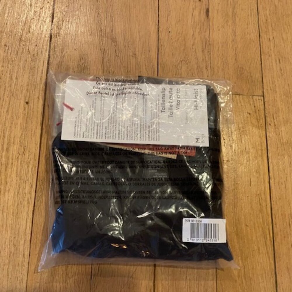 Thinx Heavy Modal Cotton Lace Hi-Waist Black Sz. M